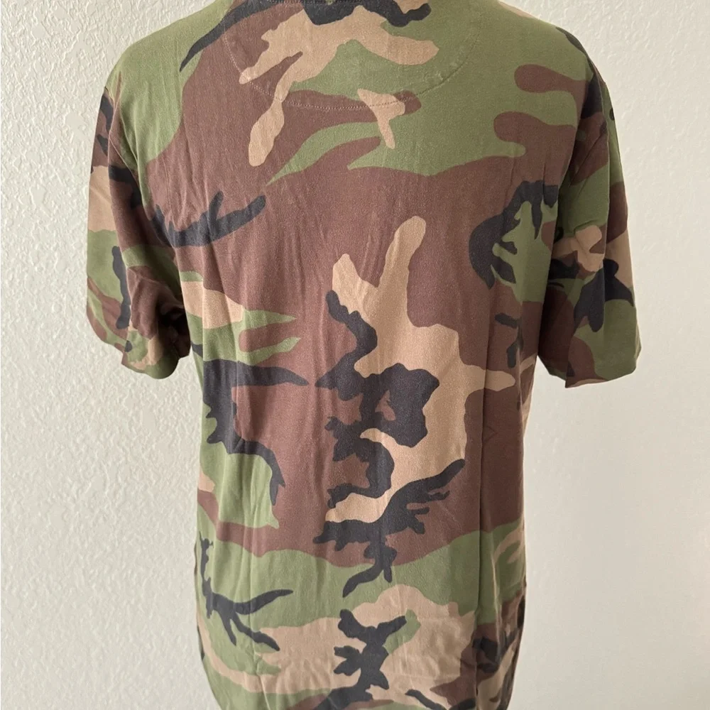 Polo Ralph Lauren Shirt Camouflage Short Sleeve Pocket ‎ Cotton Youth Size 14-16